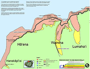 Hā‘ena Tsunami Map