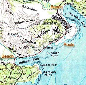 Beaches map