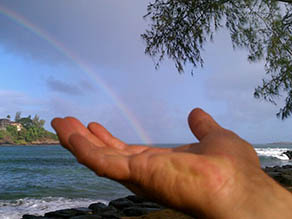 Rainbow in hand