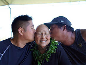 Kissing an elder