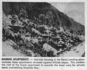 Newpaper clipping showing proposed apartments