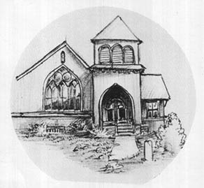Drawing of the church in 1956