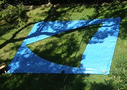 Cut-out tarp