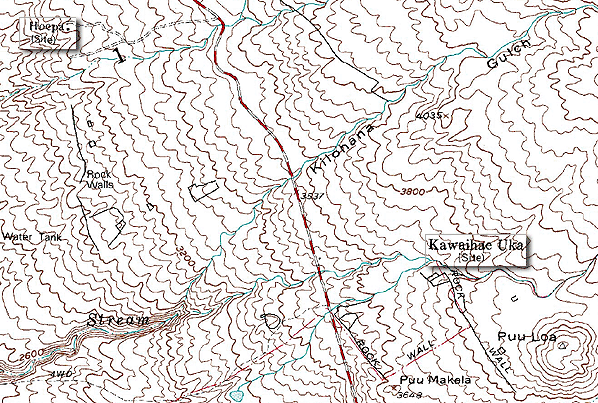 USGS map of Kawaihae Uka